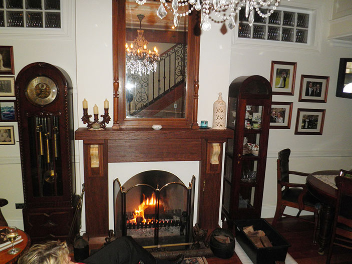 Balmain fireplace after